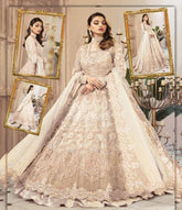 Maria B Bridal Wear Net Maxi